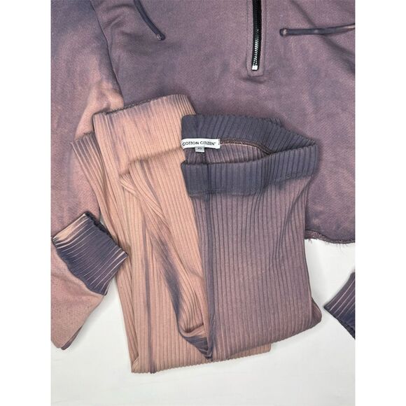 Cotton Citizen Brown and Black Hoodie Set - Picture 3 of 4